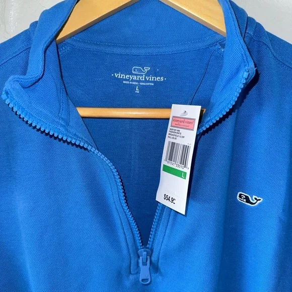 Vineyard Vines Boy’s Broadfield Hull Blue 1/2 Zip Pullover